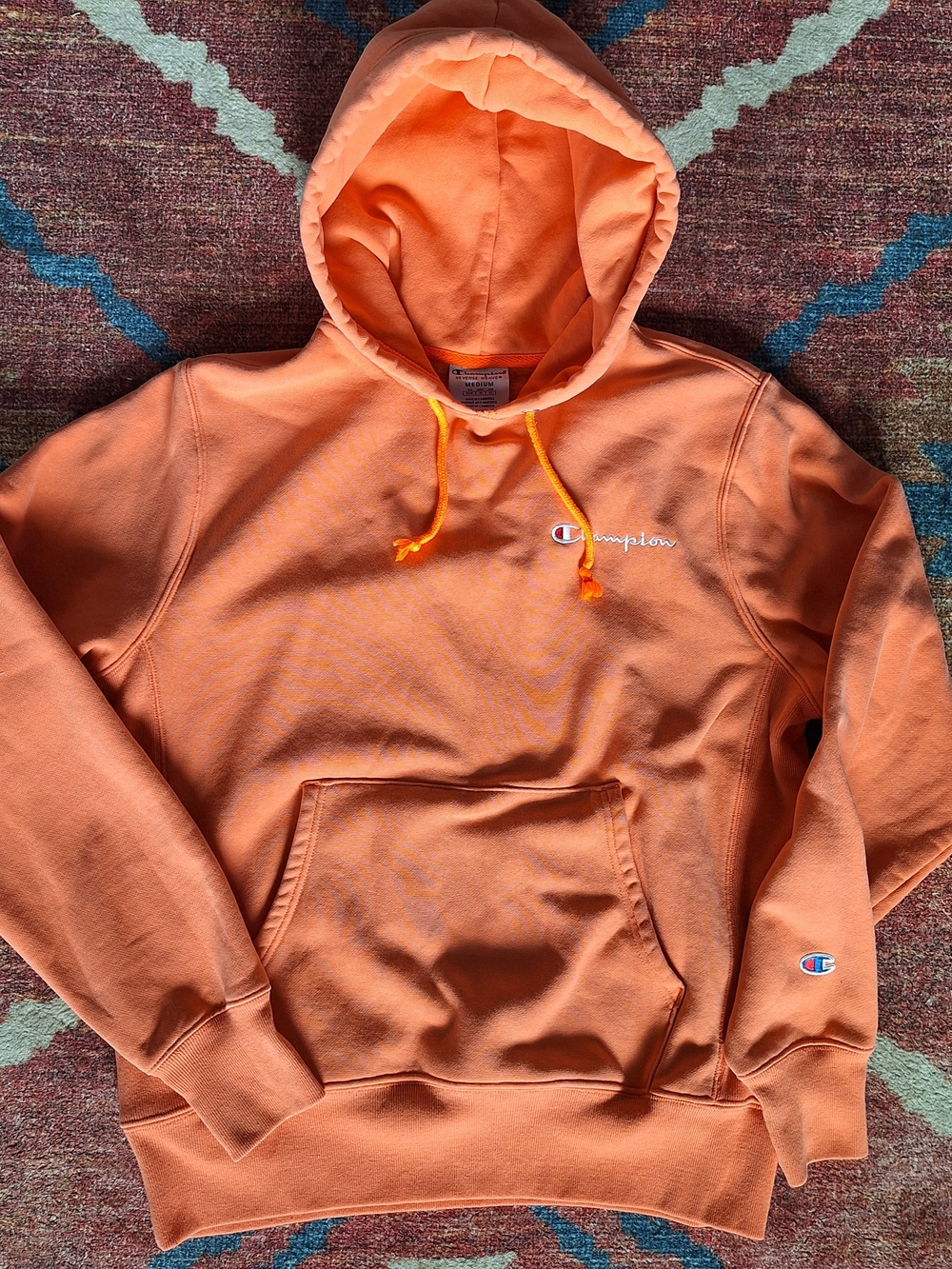 Unique Womens Coral Color Champion Hoodie